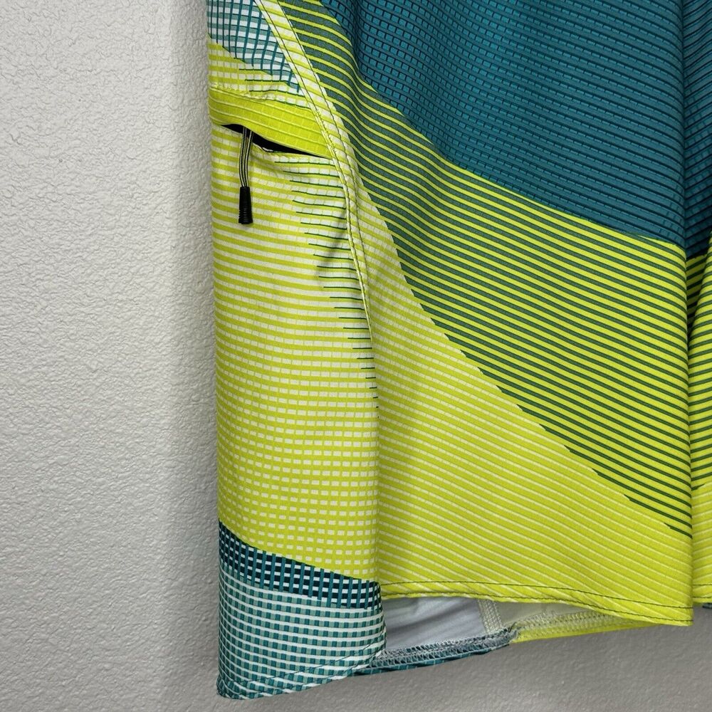 Billabong Platinum X Board Shorts Mens 30 Swim Surf Yellow Green Zip Pocket - Picture 3 of 9